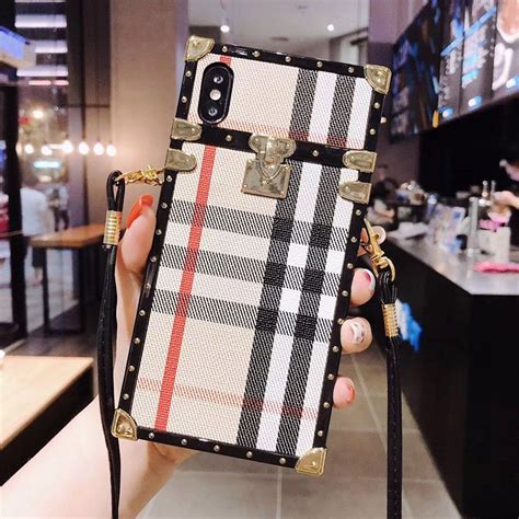 burberry phones|Burberry phone case with strap.